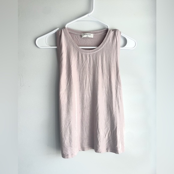 💖(2 for $15)💖 Babaton Sleeveless Tank Top in Pink/Grey neutral tone - Picture 2 of 3